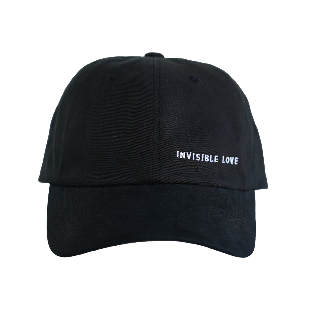 Invisible Love Cotton Dad Hat (Black)